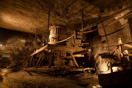 Wieliczka, mina de sal en Cracovia. Polonia  